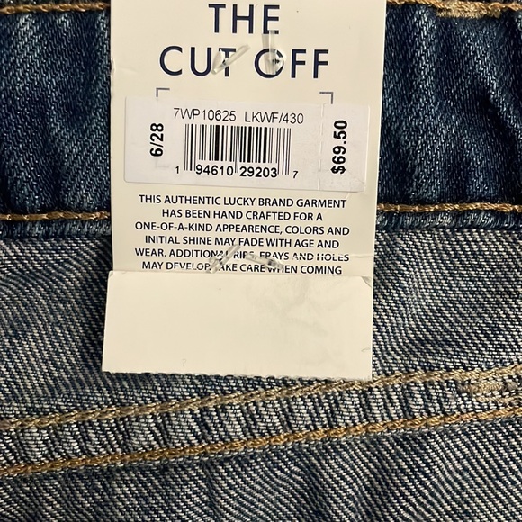 Lucky Brand The Cut-Off Denim Jean Shorts Size 28 - Picture 14 of 16